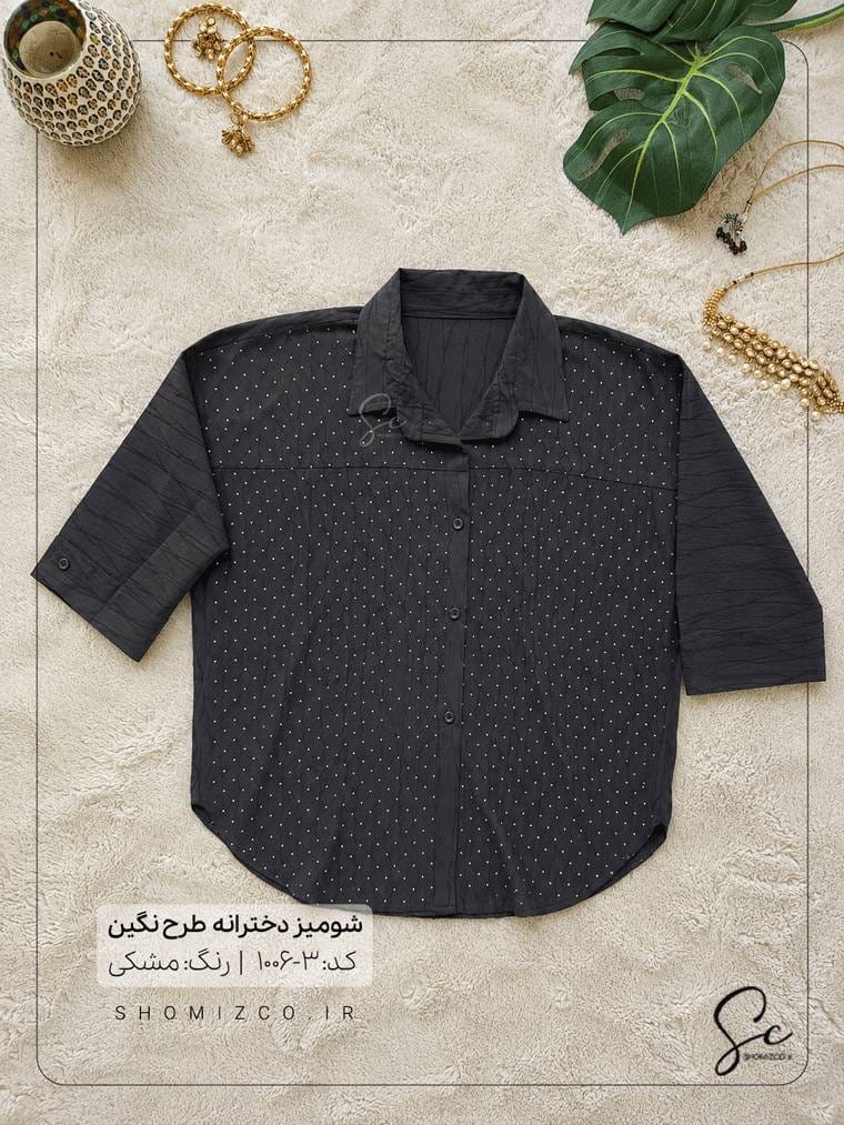 1006-3.png شومیز طرح نگین کد 3-1006 - تصویر 1